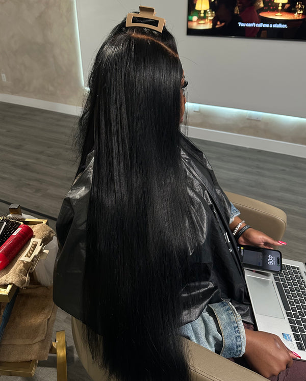 Jet Black 5x5 Closure Wig